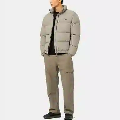 Lee Logo Hooded Down Jacket