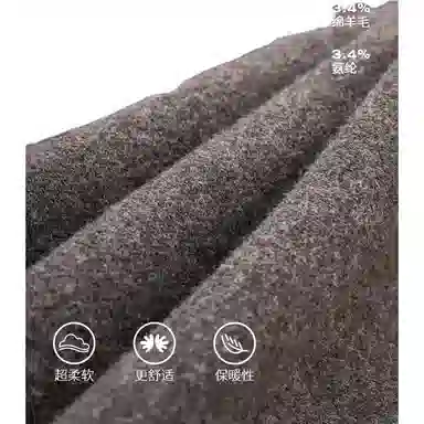 与狼共舞 羊毛舒暖时尚弹力超柔软高街个性印花圆领针织加厚毛衣 男款