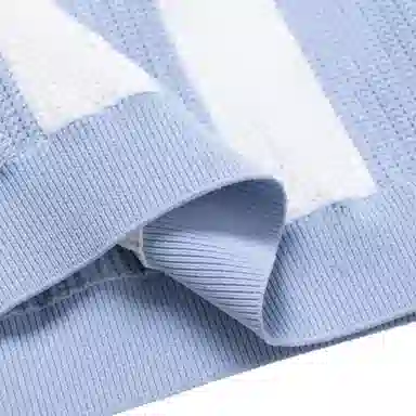 Gucci x adidas SS23 Striped Polo Sweater Blue