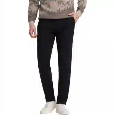 才子 中腰微弹加绒加厚休闲裤 男款