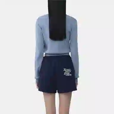 RestRecreation SS25 LOGO CLIP KNIT CARDIGAN SKY BLUE