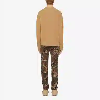 Givenchy Logo Print Jeans Brown