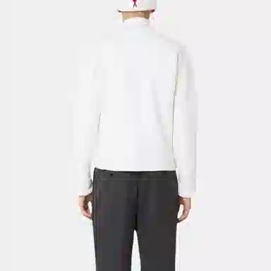 AMIPARIS V-Neck Wool Sweater Off-White