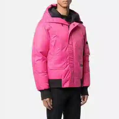 Canada Goose SS21 Classic Hooded Bomber Jacket Pink