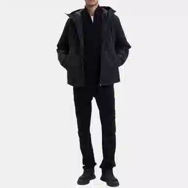 Stone Island Hooded Zip Cotton Jacket