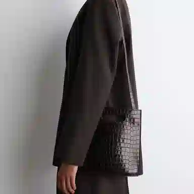 COS Folio Mini Shoulder Bag Brown