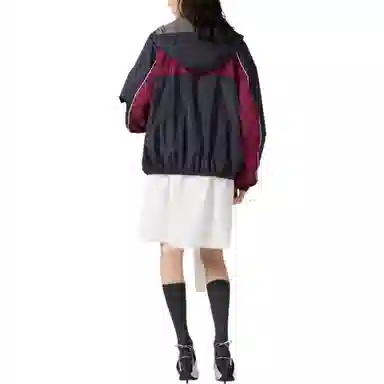 Miu Miu Striped Hoodie Jacket