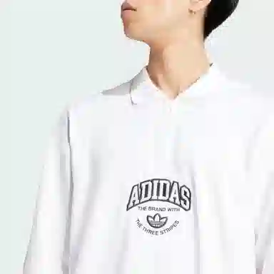 adidas originals Vrct Long Sleeve Polo Shirt LogoPolo