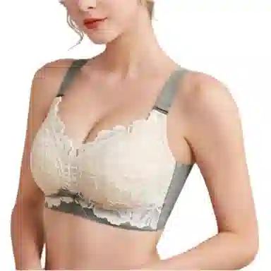 千奈美 大胸显小胸薄款全罩杯无钢圈防下垂收副乳文胸