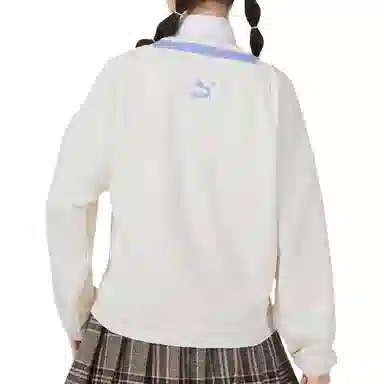 Puma Women Fashion V neck Sweatshirt LogoV