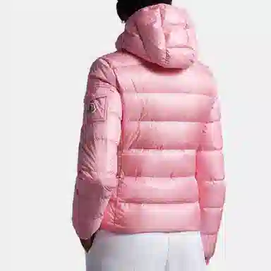 Moncler SS23 Solid Hooded Down Jacket Rose Pink