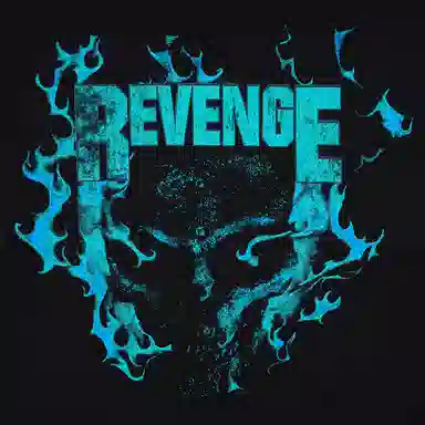 Revenge Flame Logo T-Shirt Black