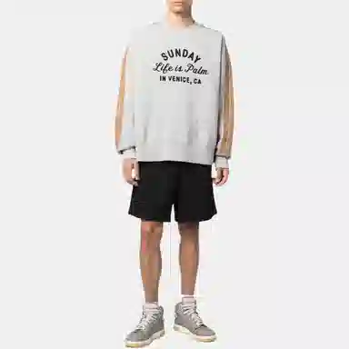 Palm Angels FW22 Grey Crewneck Sweatshirt