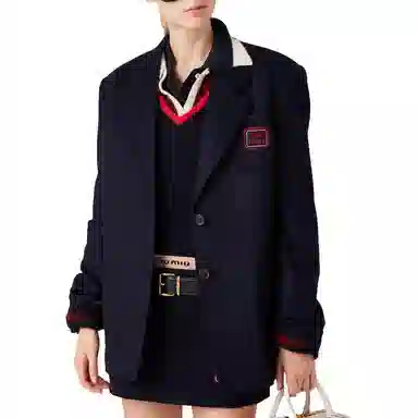 Miu Miu Velvet Texture Mini Skirt