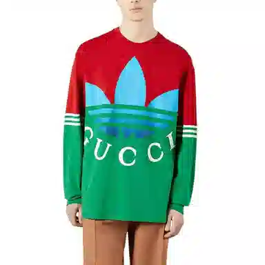 Gucci x adidas SS23 Long Sleeve T-Shirt Green