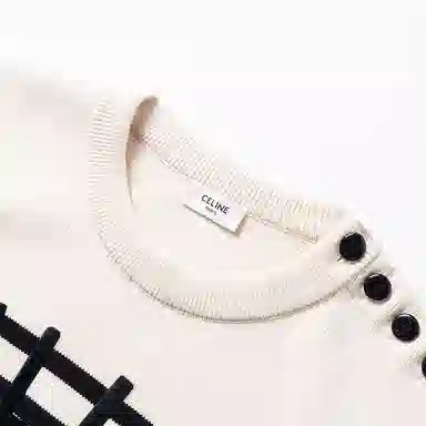CELINE Crew Neck Marinire Sweater In Cotton T
