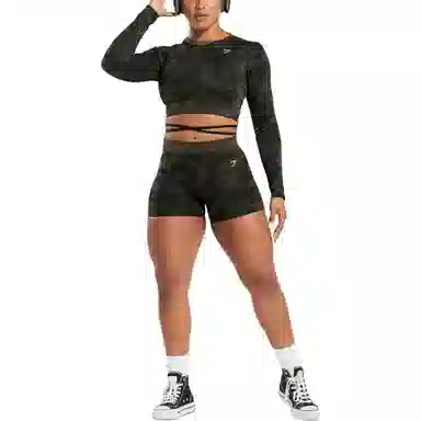 GYMSHARK Adapt Camo Seamless Ribbed T