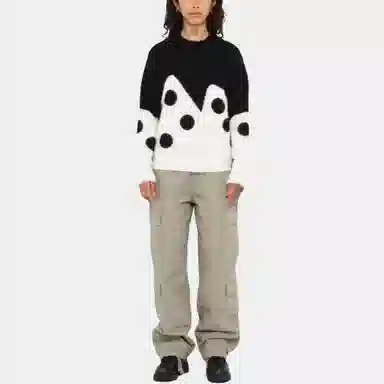 Stussy FW23 Dice Fuzzy Crew Sweater