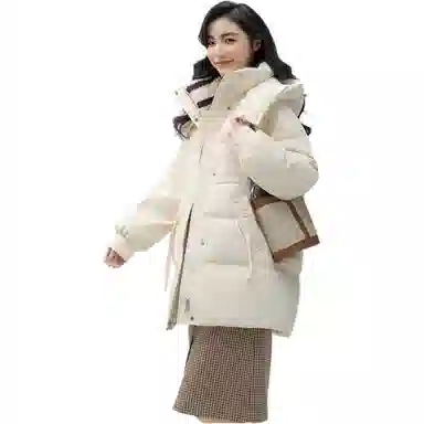 鸭鸭 纯色气质时尚高级感保暖羽绒服 女款