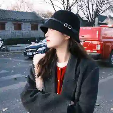 【秋冬必备~千金风】 攸委 法式复古皮带扣毛呢渔夫帽女冬季保暖高级感赫本风 羊毛混纺 时尚百搭显脸小礼帽盆帽圆顶帽子 女款