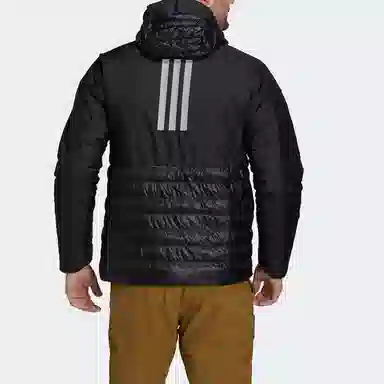 adidas Myshelter Down Hooded Jacket Logo