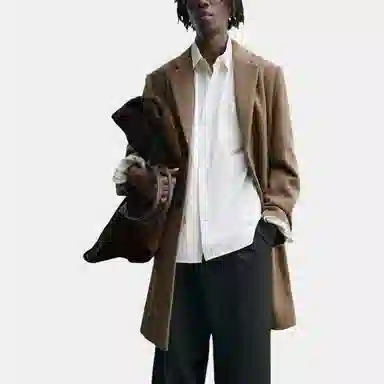 ZARA Slim Fit Straight Coat