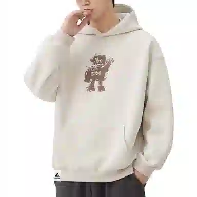 帝狼牛 潮牌小众美式复古高街宽松潮流百搭高级设计感连帽上衣 卫衣 男女同款