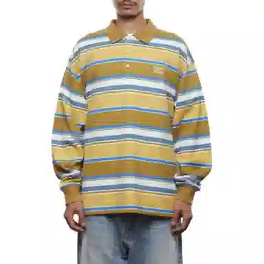 Liberaiders MULTI STRIPE LS POLO SHIRT Polo