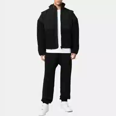 Alexander Wang拼接立领长袖夹克