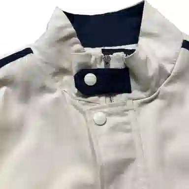 【dme】 美式潮牌山峰绣标撞色拼接立领潮流宽松休闲夹克外套 男女同款