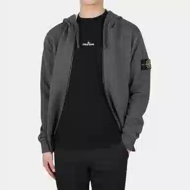 Stone Island SS23 Logo Hoodie Smoke Grey