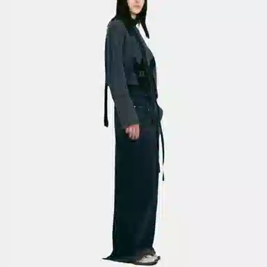 LOW CLASSIC x 17END FW25 DENIM MAXI SKIRT