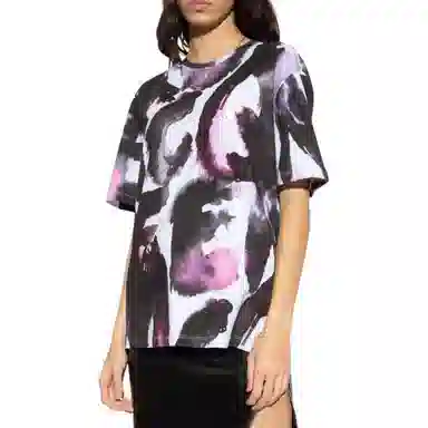Alexander McQueen FW22 Watercolour Graffiti T