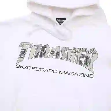 Thrasher Hoodie White