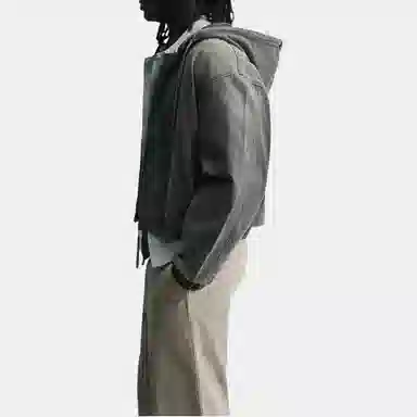 ZARA Hooded Washed Loose Jacket Men