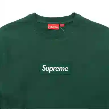 Supreme FW18 Box Logo Crewneck Dark Green