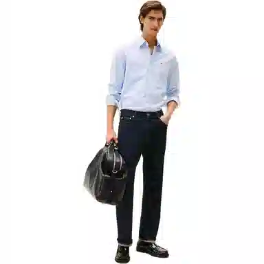 Tommy Hilfiger Regular Fit Stripe Stretch Oxford Shirt