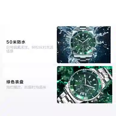 CASIMA Classic Green Multifunction Watch