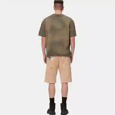 EVISU SS22 Seagull Print Multi-Pocket Shorts