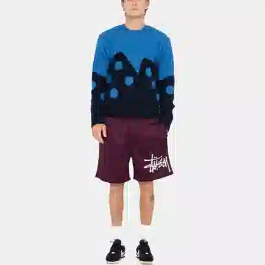 Stussy FW23 Dice Fuzzy Crew Sweater