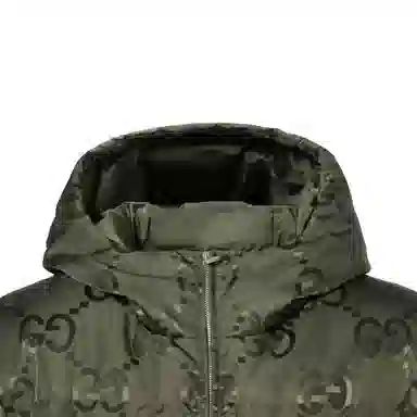 Gucci FW22 Logo Zip Hoodie Jacket Green