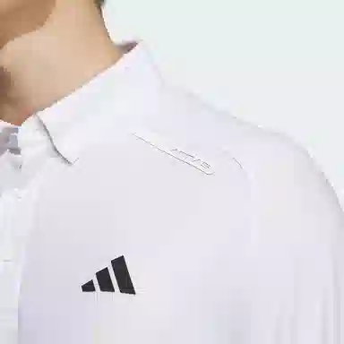 adidas Long Sleeve Stretch Polo Shirt LogoPolo