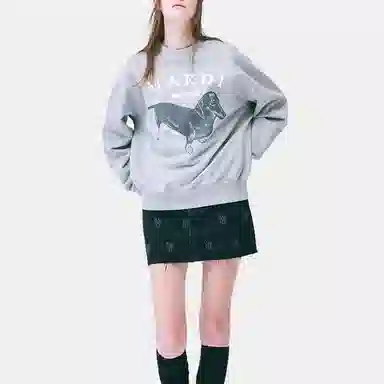 MARDI MERCREDI FW24 SWEATSHIRT DDANJI_GREY WHITE
