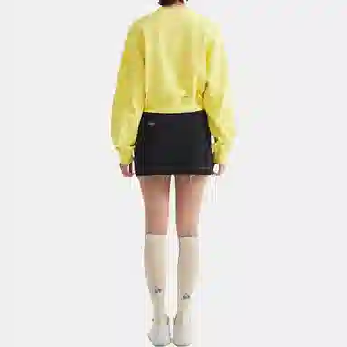 Kirsh Cropped Crewneck Sweatshirt Yellow