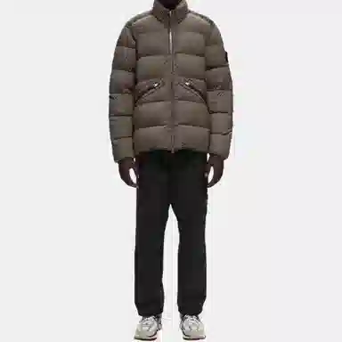 Stone Island FW24 Slim Zip Jacket Light Brown