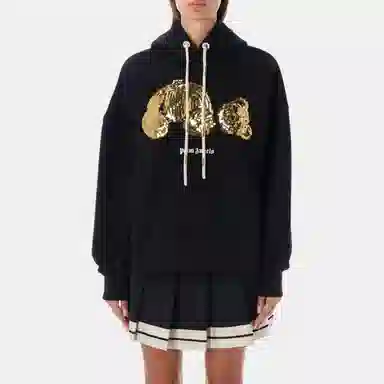 Palm Angels Bear Hoodie Black