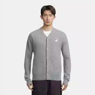 CDG Play Sweater Light Grey