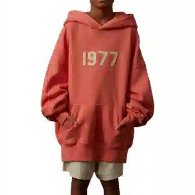 Fear of God Essentials Kids Hoodie Coral