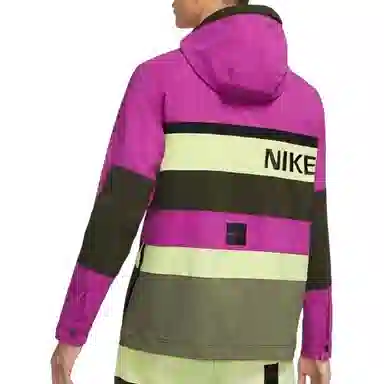 Nike Half-Zip Colorblock Hoodie Cactus Flower Red