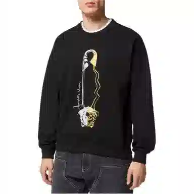Versace Safety Pin Print Crewneck Sweatshirt